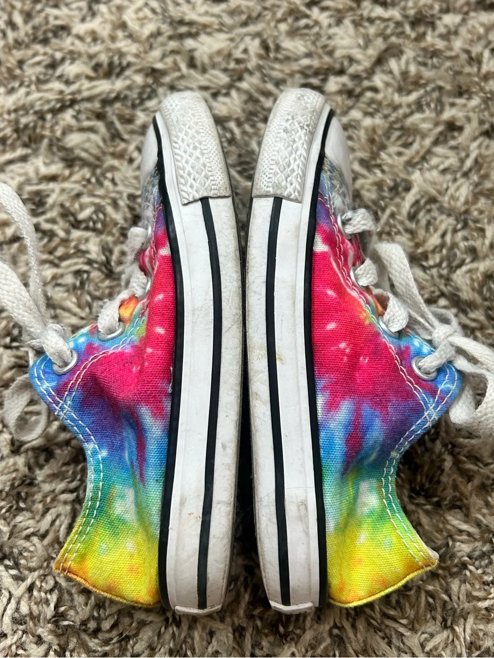 Converse Kids Tie-Dye Canvas Low-Top Sneakers - Multicolor Sz 8